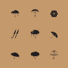 Group umbrella vector design