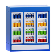 Miniature Beverage Refrigerator Display
