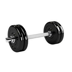 Naklejka premium Black barbell weightlifting gym fitness exercise strength training workout sport health body building muscle powerlifting