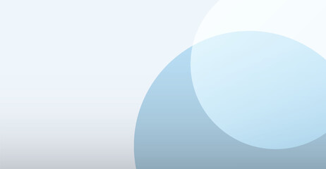 Soft Blue Overlapping Circles Background - Serene Abstract Design with Gradient Effect, Ideal for Modern Presentations and Digital Artwork and Minimalist Web Design Projects