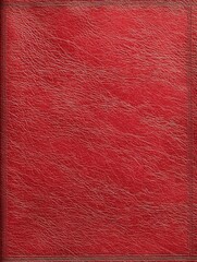 Fototapeta premium Deep red textured surface with a subtle, slightly darker border. The texture resembles fine, interwoven fibers or leather
