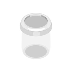 イラスト素材：プラスチックのデザートカップ