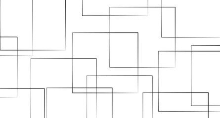 Abstract illustration featuring a bold black lines on a clean white background. The lines should have artistic variations such as rough edges, sketch-like textures.