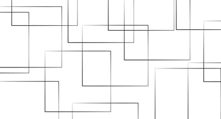 Abstract illustration featuring a bold black lines on a clean white background. The lines should have artistic variations such as rough edges, sketch-like textures.