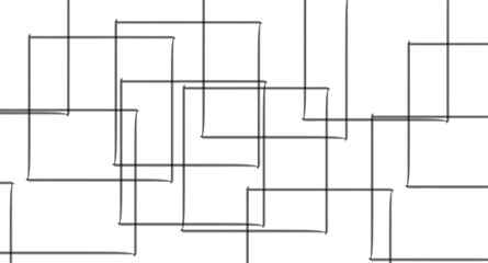 Abstract illustration featuring a bold black lines on a clean white background. The lines should have artistic variations such as rough edges, sketch-like textures.