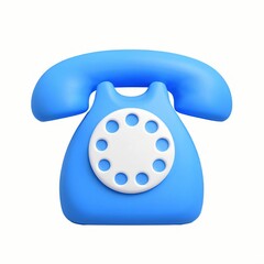  3D Retro Telephone Icon