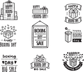 Boxing and Fitness Doodle Set – Gym, Punch, Workout, Energy, Sports, Strength