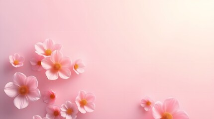 pink flowers background