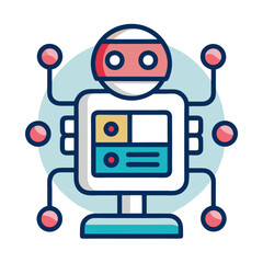 Fototapeta premium Machine Learning: AI Data