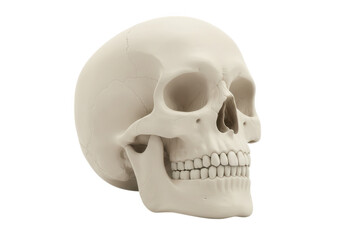 Fototapeta premium 3d icon of anatomical skull isolated on transparent background