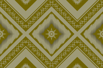 Geometric ethnic traditional art pattern.ikat embroidery style.Design for background,wallpaper,clothing,wrapping,fabric,element.