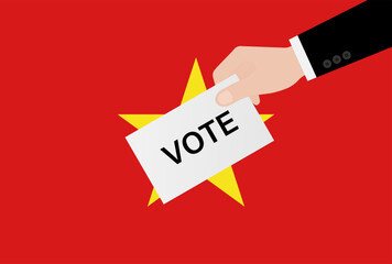 Election in Vietnam. Election Concept. Vector Illustration.