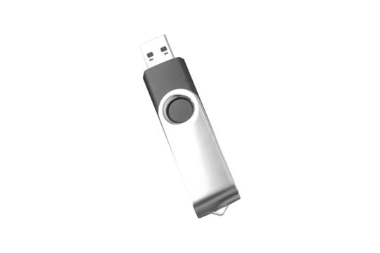 Blank Pen drive Mock up Design with transparent Background 