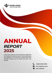 Abstract annual report cover design vector illustration