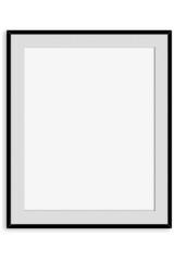 A blank picture frame ready for artwork or photographs.