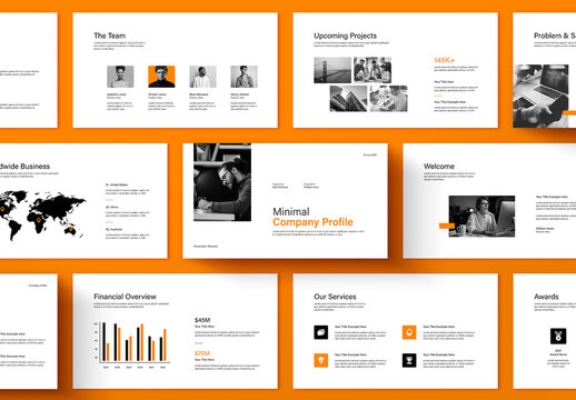 Minimal Corporate Company Profile Presentation Template