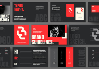 Modern And Clean Retro Brand Guideline Presentation Template