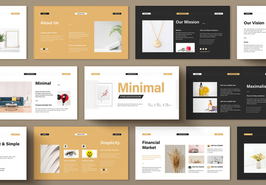 Minimal Presentation Template Layout
