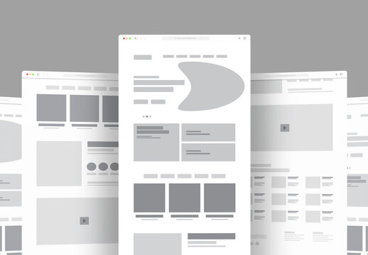 Wireframe Layout for Educational Platform