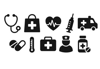 Medical & Healthcare Icon Set