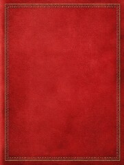 Rich crimson textured cover with a golden stitched border, suggesting a vintage book or journal