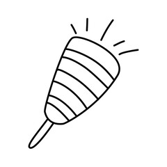 Simple Striped Confetti Pop Icon Design