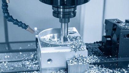 CNC Milling Machine in Action. (1)