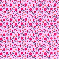 Wildflower Seamless Pattern – Hand Drawn Floral