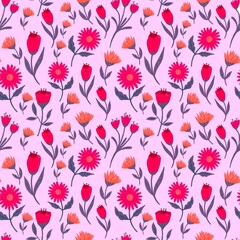Wildflower Seamless Pattern – Hand Drawn Floral
