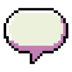 Pixel speech bubble