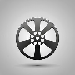 Fototapeta premium Vintage film reel design representing classic cinema and storytelling in a creative and artistic format