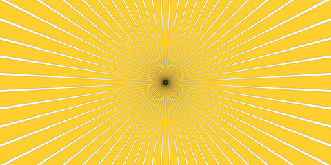 Sun ray vector background. Radial beam sunrise or sunset light retro design illustration. geometric ray sun texture design wallpaper.