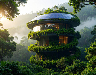 Sustainable Eco-Friendly Treetop House Design A Vision of Green Architecture