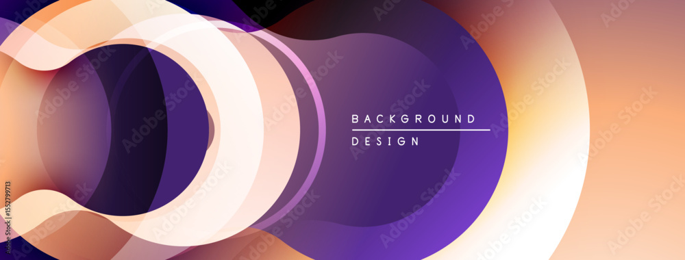 Leinwandbilder abstract layers create flowing design. warm colors blend, forming dynamic visual effect. modern, smo