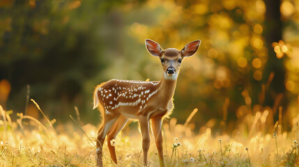 baby deer in the forest