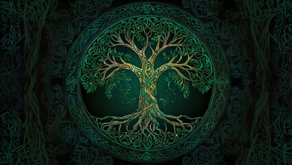 Symbol of Life: Celtic Tree of Life Mandala
