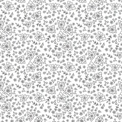 Wildflower Seamless Pattern – Hand Drawn Floral