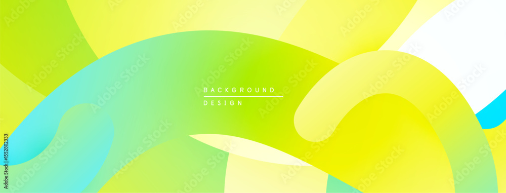 Poster abstract fluid shapes, vibrant colors blend. smooth gradients create dynamic, modern visual experien