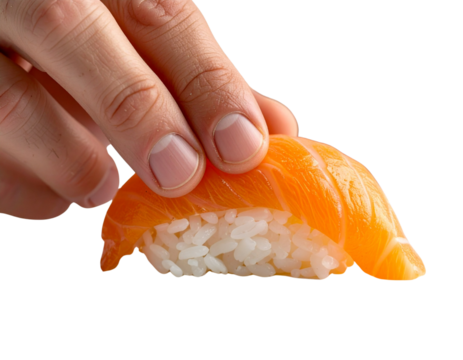 sushi on a white background - Powered by Adobe