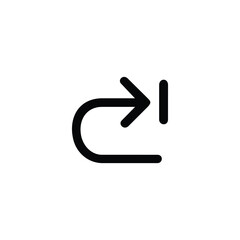 Redo Action Monoline Arrow Icon Next