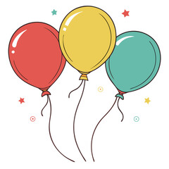 3d_render, colorful_balloons, party_balloons, balloon_celebration, shiny_balloons, festive_balloons, whimsical_balloons, floating_balloons, confetti_background, cheerful_party_decorations
