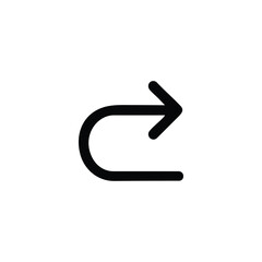 Redo Monoline Arrow Icon Forward Symbol