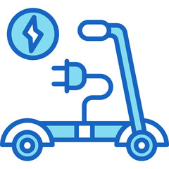 Electric Scooter Icon