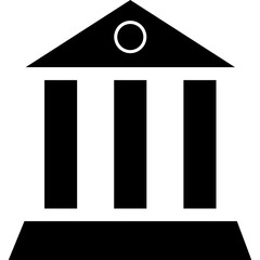 Bank Icon Glyph