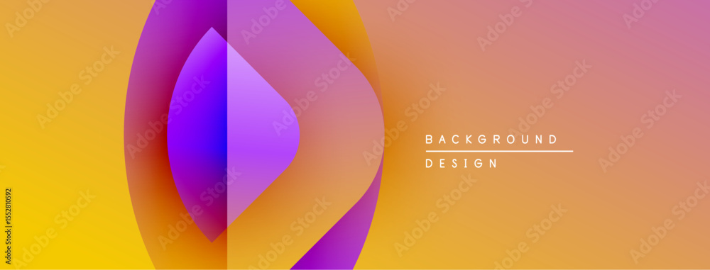 Poster Abstract gradient background. Vivid colors blend, creating dynamic visual effect. Modern design suitable for banners, presentations.