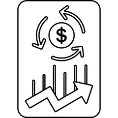 Cashflow Icon Line
