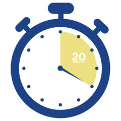 Stopwatch icon. Line and glyph stopwatch timer. Countdown timer collection. Set of timer. Stopwatch icons. Countdown 10.20,30,40,50,60 minutes.	