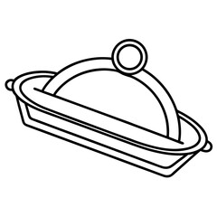Minimalist Magnetic Tray Line Illustration