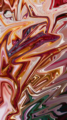 Abstract Swirling Liquid Marble Texture: Rich Burgundy, Gold, and Cream Tones