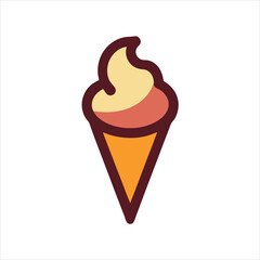 Sweet Ice Cream Shop Logo Design